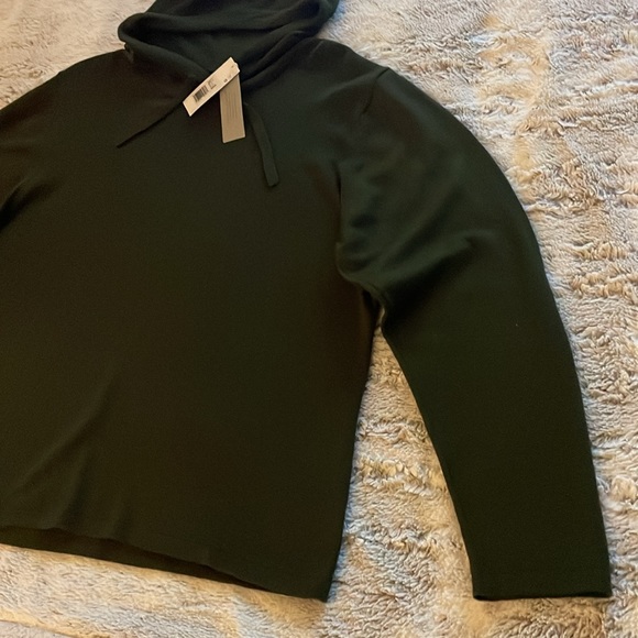 OuterKnown *NWT* 100% Merino Wool Hooded Sweater XL Dark Green - Picture 4 of 16